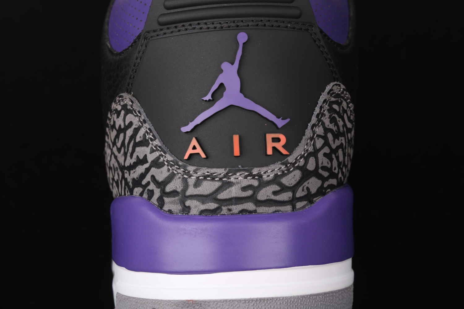 Jordan 3 Retro Black Court Purple CT8532-050