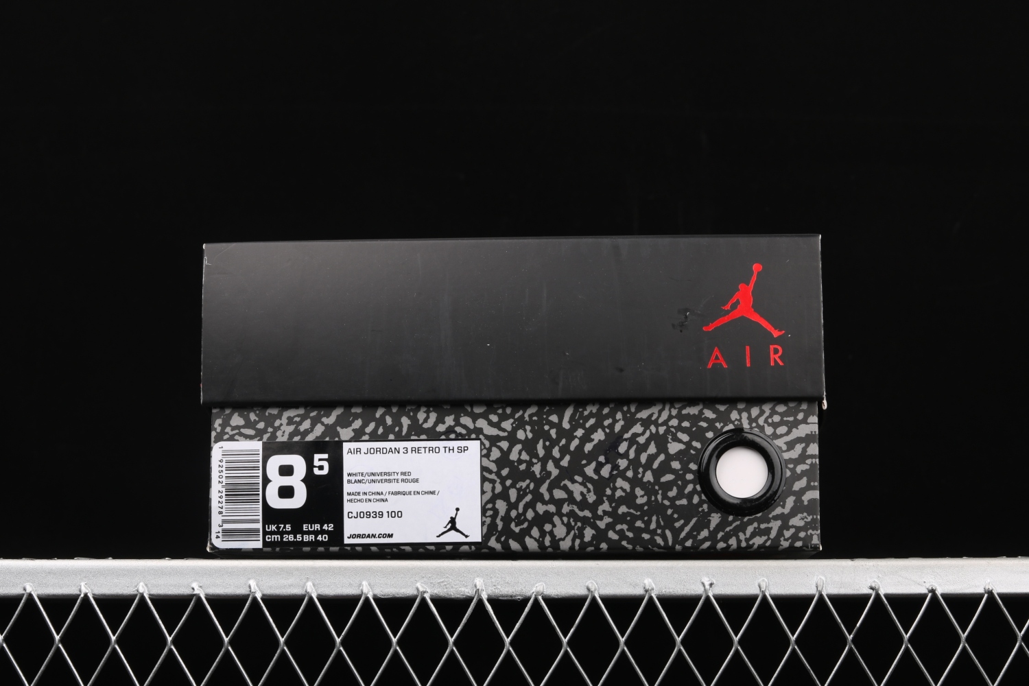 Jordan 3 Retro Tinker White University Red CJ0939-100