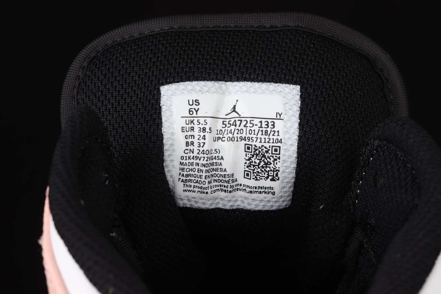 Jordan 1 Mid Arctic Orange Black Toe (GS) 554725-133