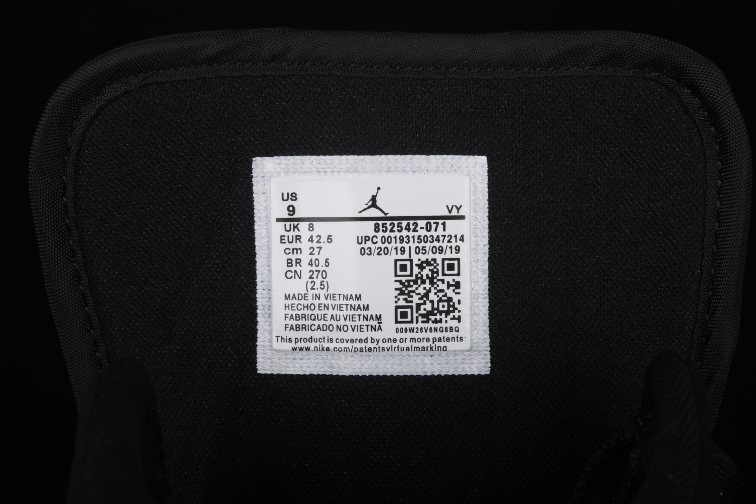 Air Jordan 1 Mid Yellow Toe Black 852542-071