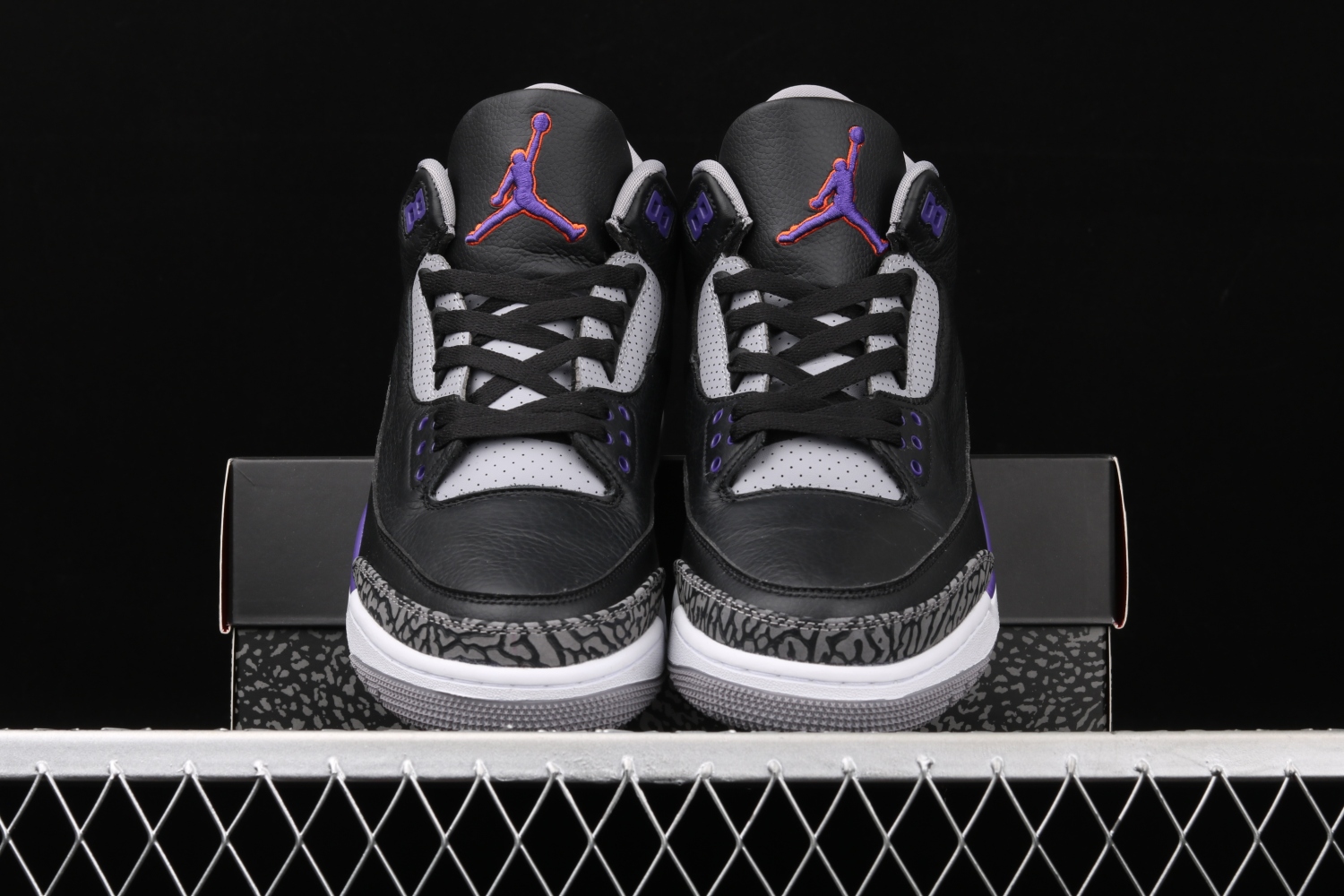 Jordan 3 Retro Black Court Purple CT8532-050