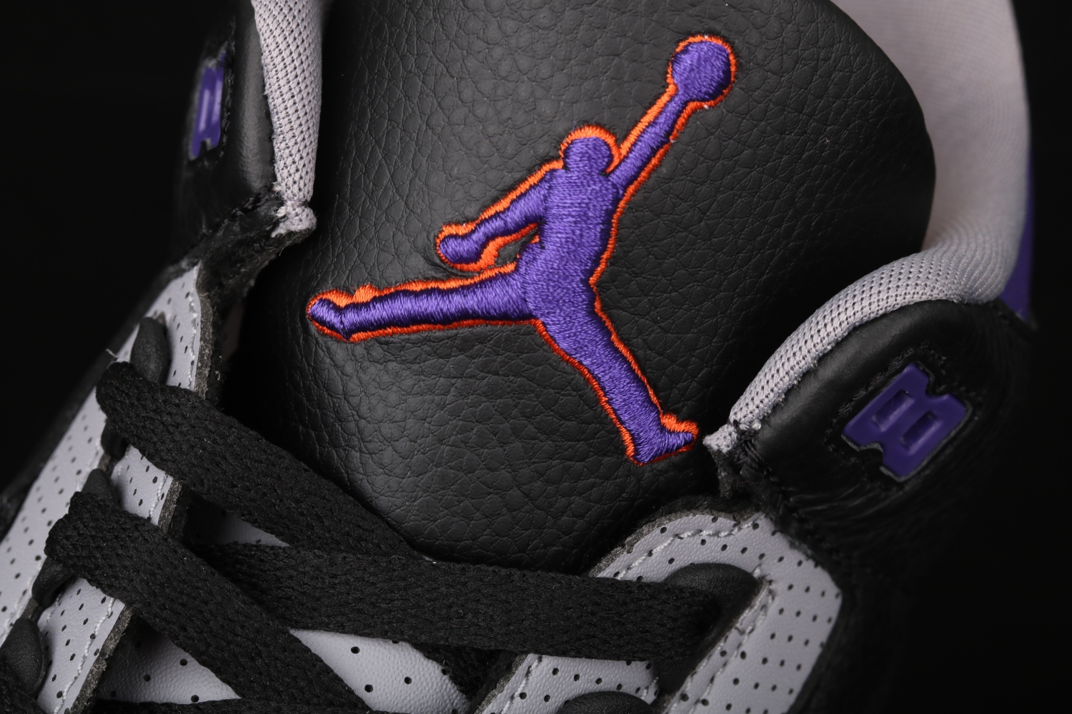 Jordan 3 Retro Black Court Purple CT8532-050