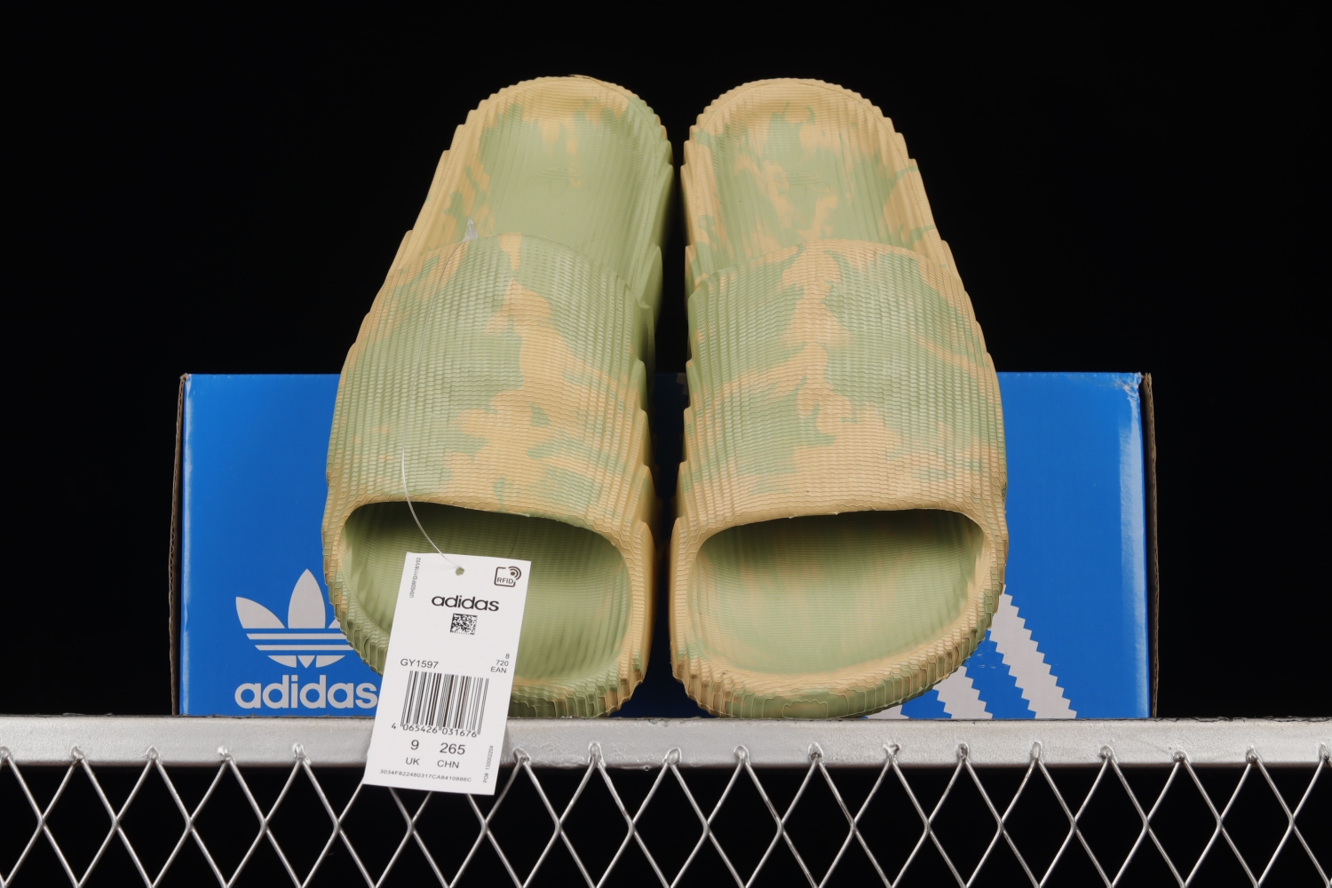 adidas Adilette 22 Slides Magic Lime St Desert Sand GY1597