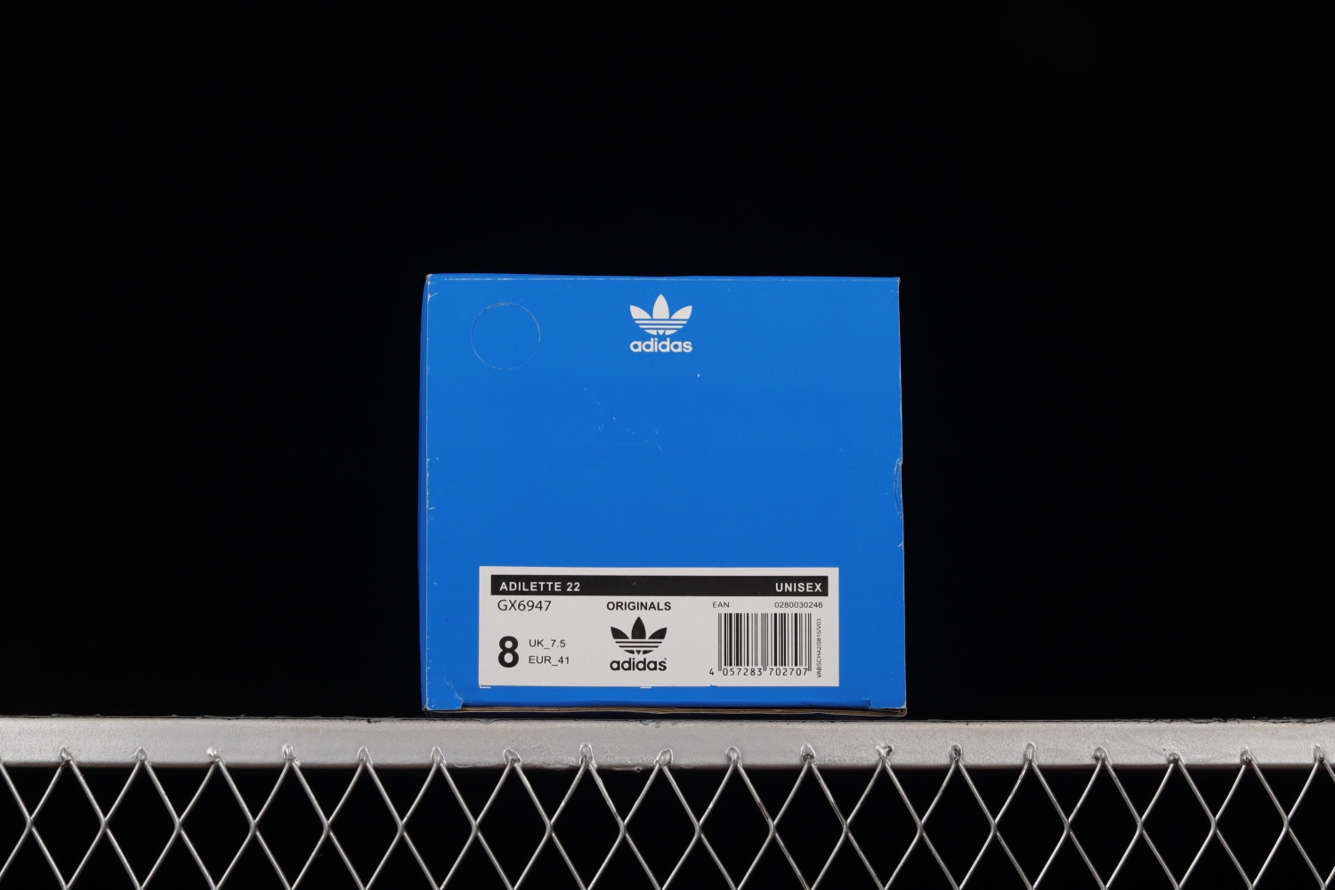 adidas Adilette 22 Slides Black Grey GX6947