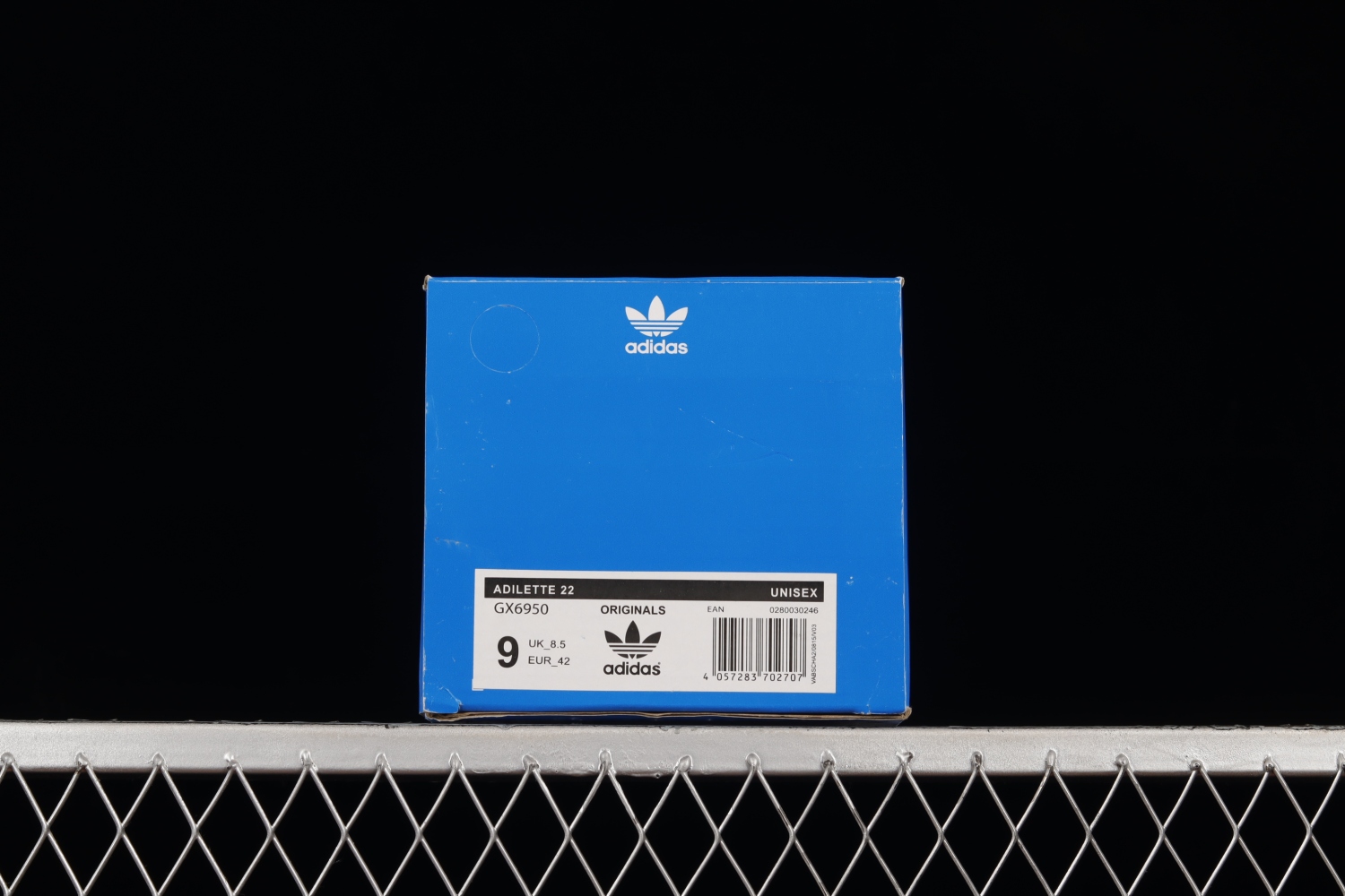 adidas Adilette 22 Slides Black Grey GX6950