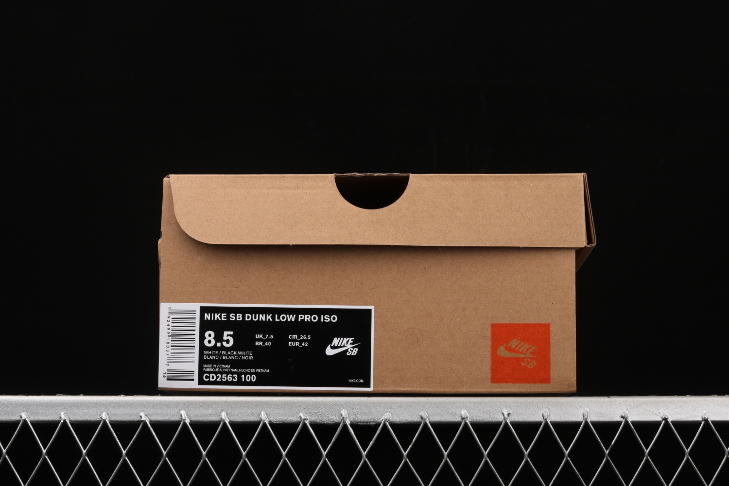 Nike SB Dunk Low Orange Label White Black CD2563-100