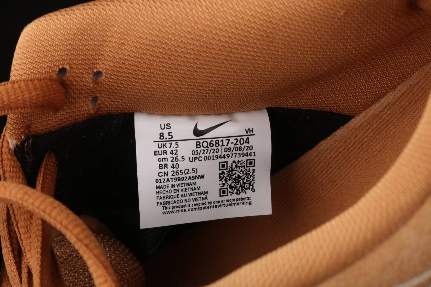 Nike SB Dunk Low Wheat (2020) BQ6817-204