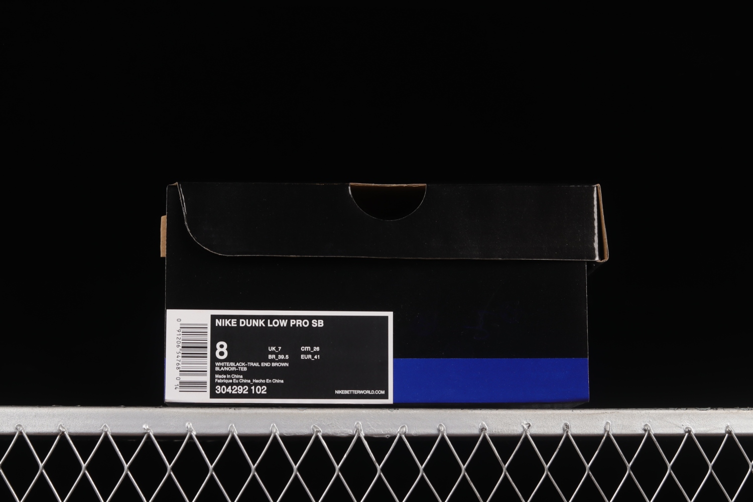 Nike SB Dunk Low White Black Trail End Brown 304292-102