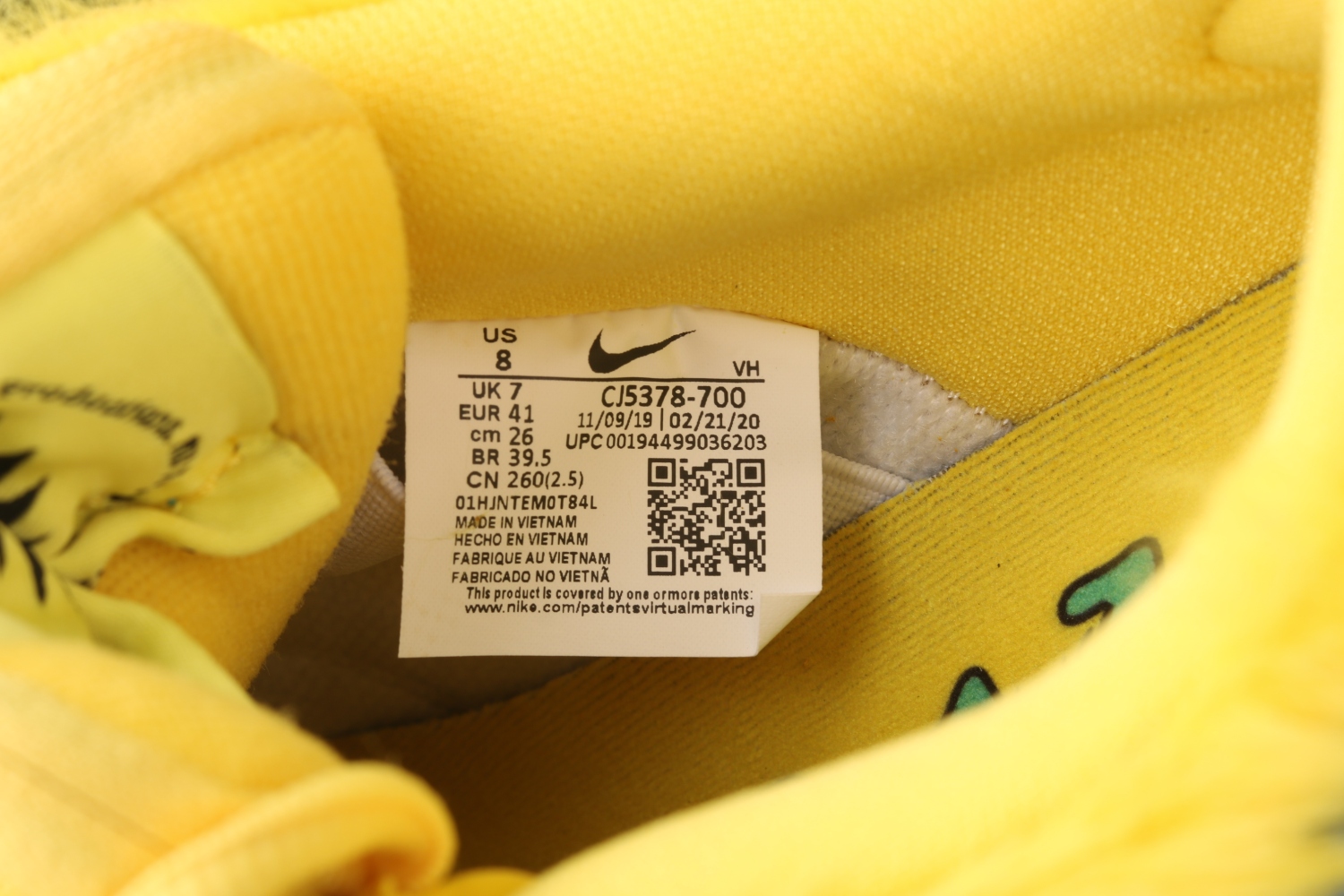 Nike SB Dunk Low Grateful Dead Bears Opti Yellow CJ5378-700