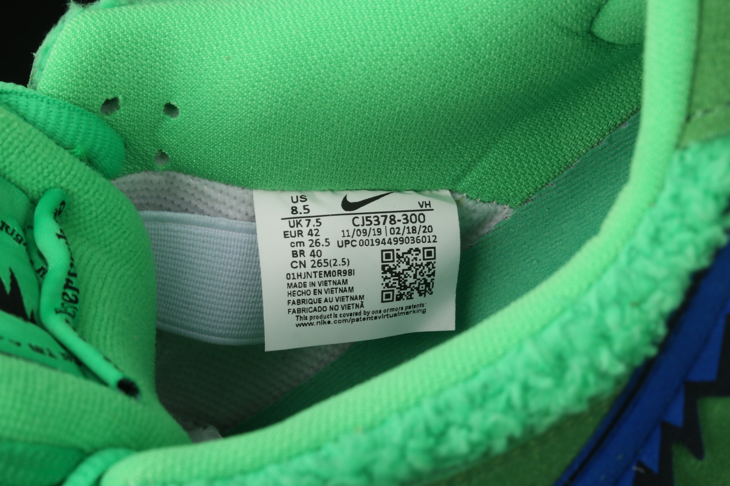Nike SB Dunk Low Grateful Dead Bears Green CJ5378-300