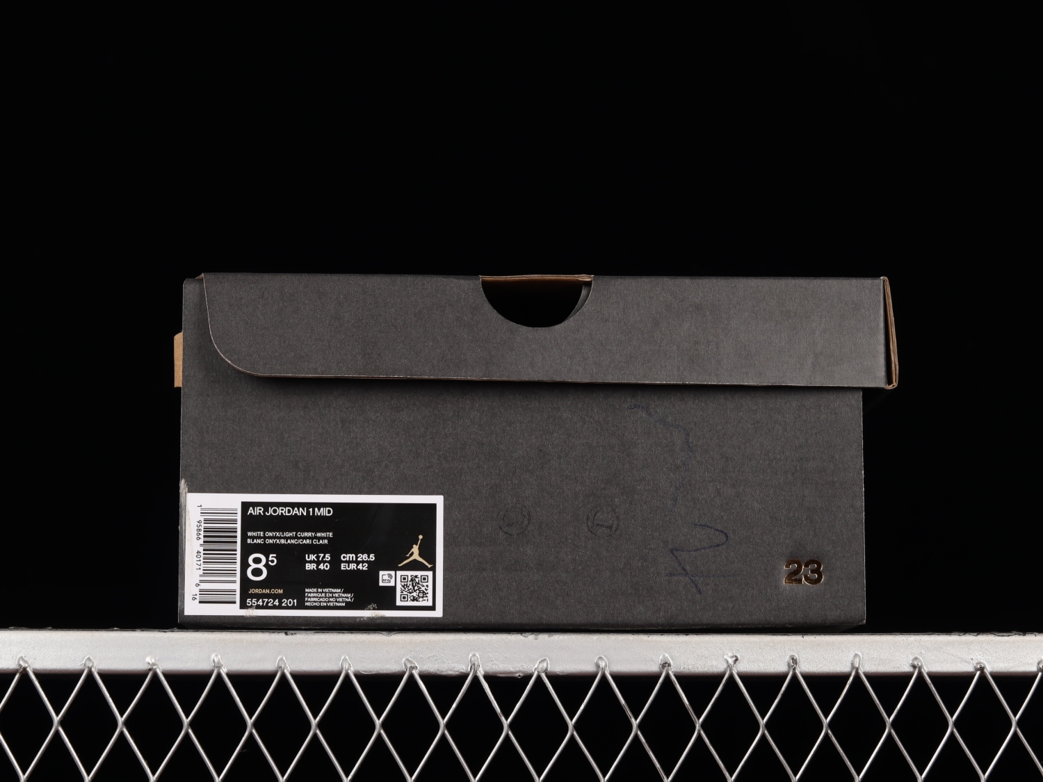 Jordan 1 Mid Light Curry Cardinal (GS) 554724-201