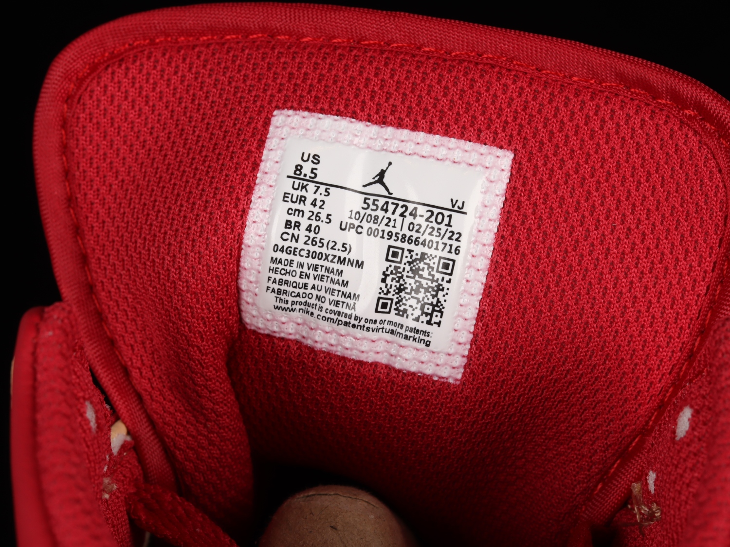 Jordan 1 Mid Light Curry Cardinal (GS) 554724-201