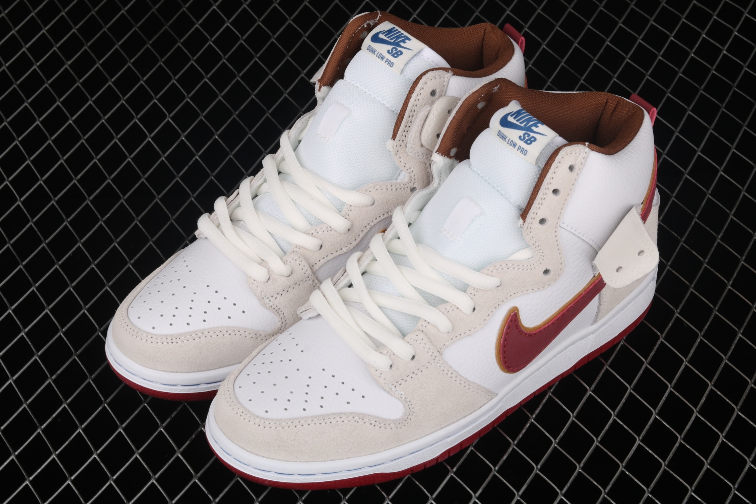 Nike SB Dunk High Sail Bright Crimson  CV9499-100