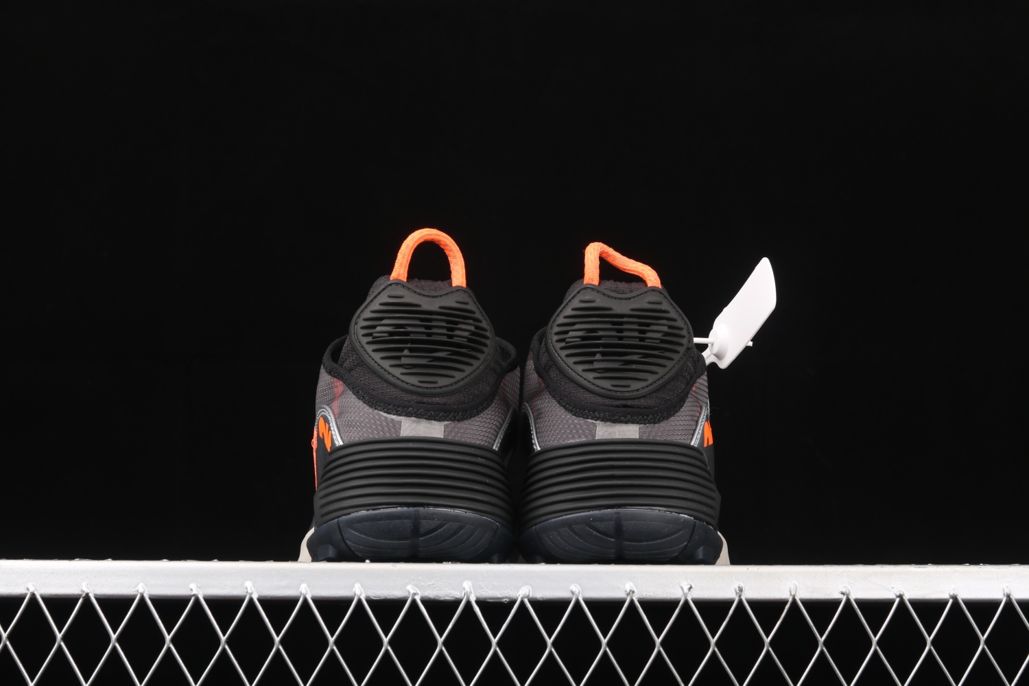 Nike 3M x Air Max 2090 Sneakers Shoes Black Orange Metallic Silver CW8611-001