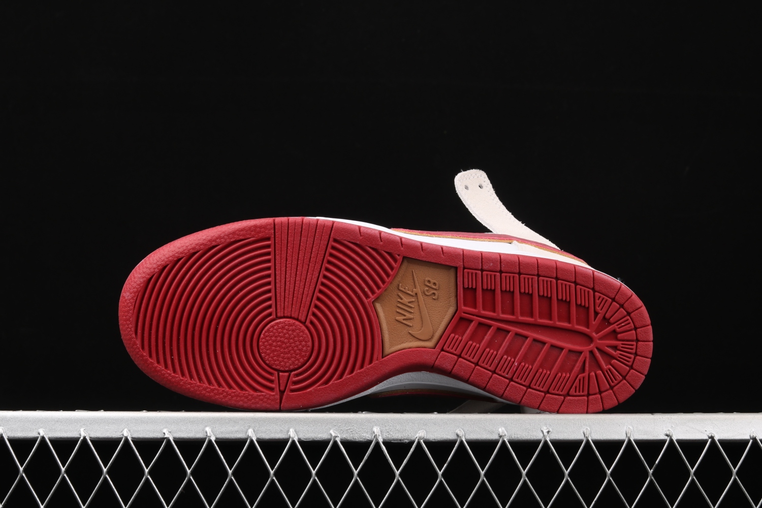 Nike SB Dunk High Sail Bright Crimson  CV9499-100
