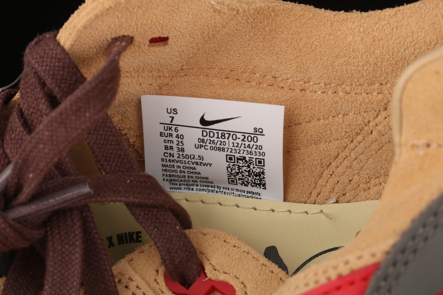 Nike Air Max 1 CLOT Kiss of Death CHA DD1870-200