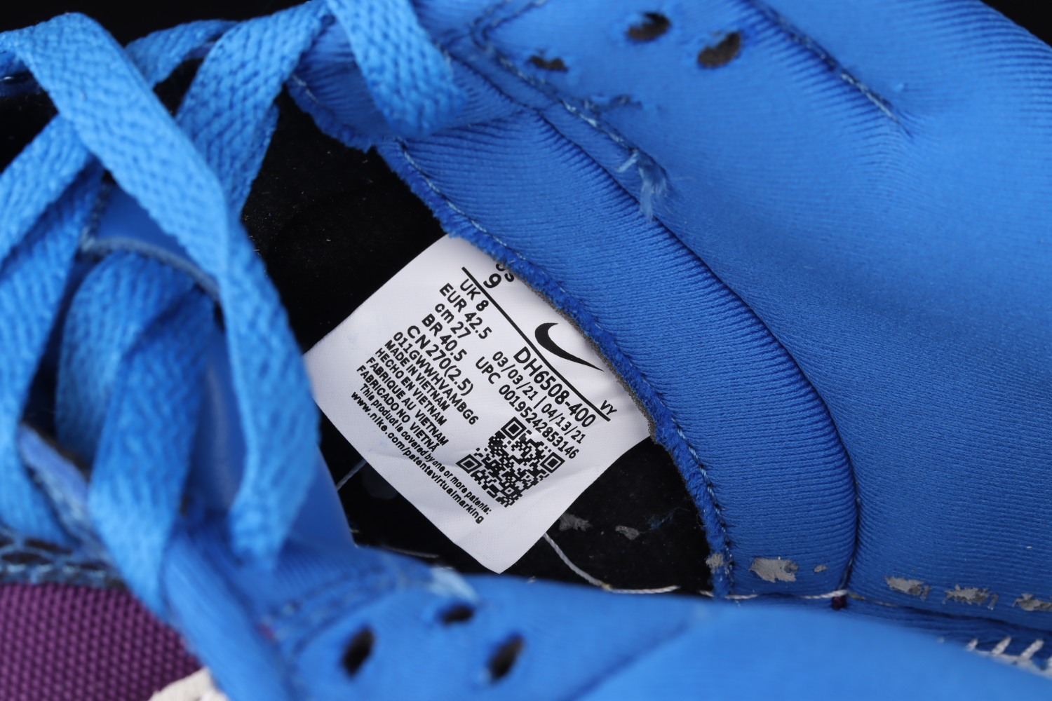 Nike Dunk Low UNDEFEATED Dunk vs. AF1 DH6508-400