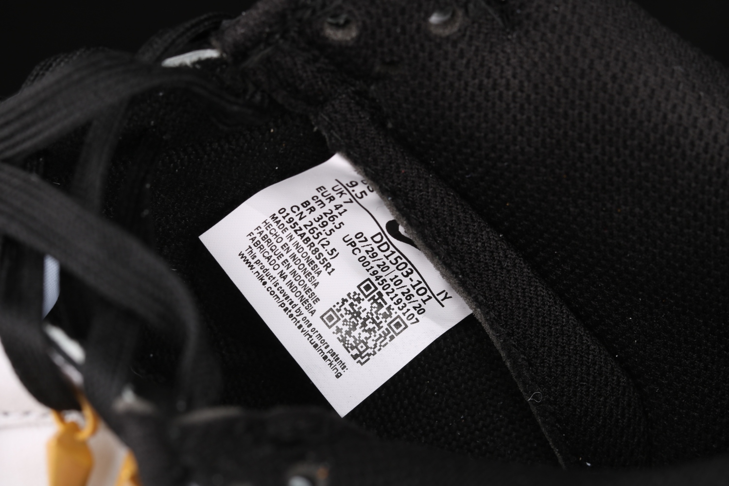 Nike Dunk Low Retro White Black (2021) DD1503-101
