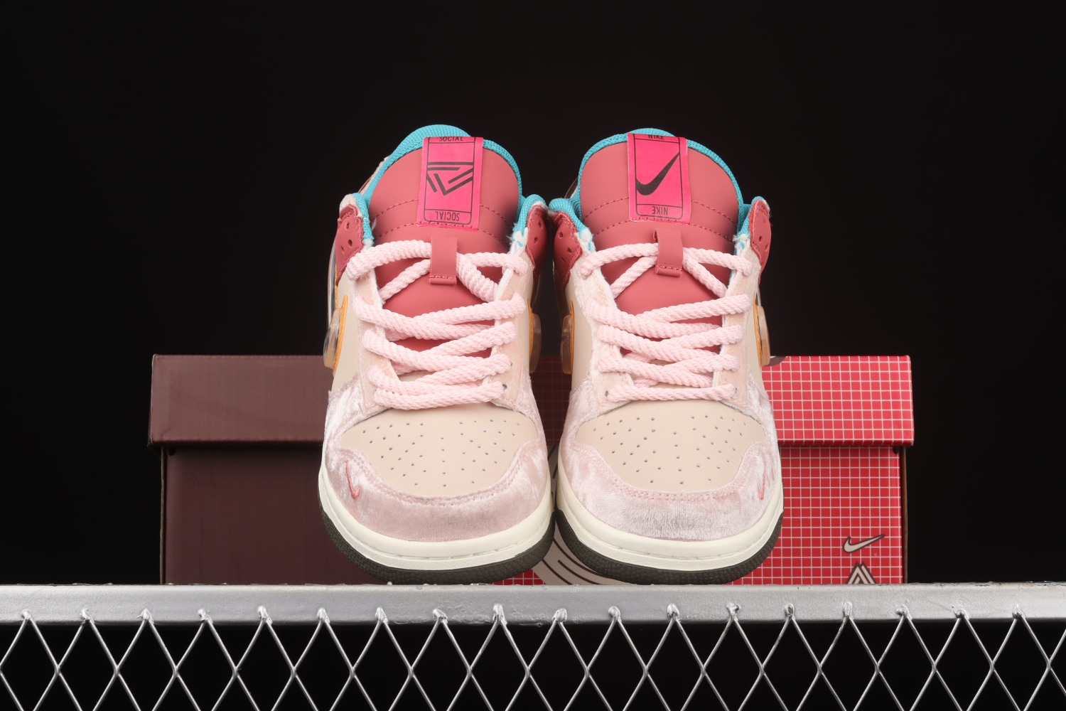 Nike Dunk Mid Social Status Free Lunch Strawberry Milk  DJ1173-600