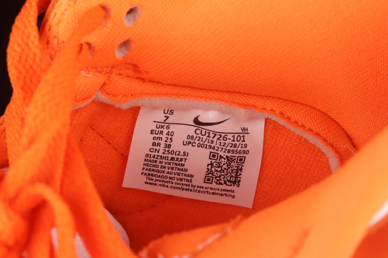 Nike Dunk Low SP Syracuse (2020) CU1726-101