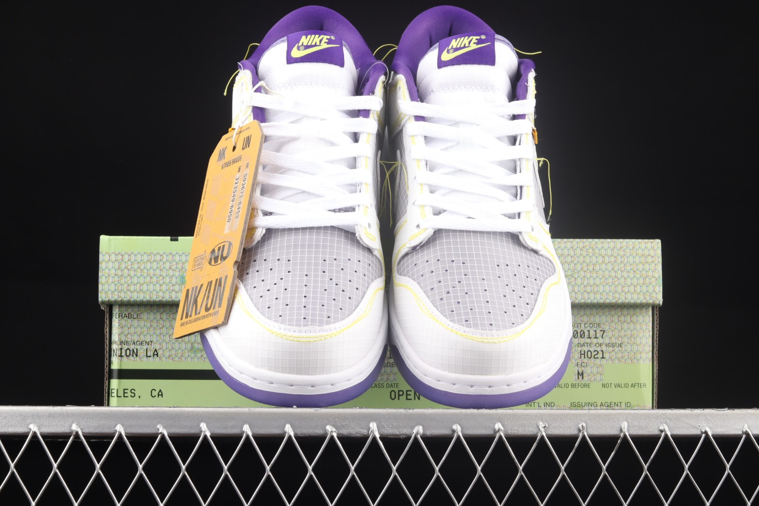 Nike Dunk Low Union Passport Pack Grey Purple DJ9649-500