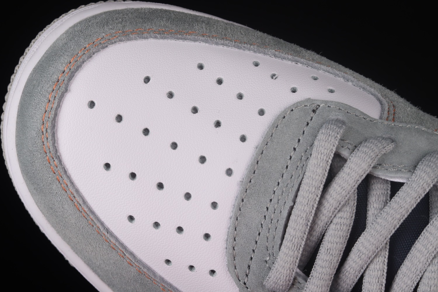 Nike Air Force 1 07 Mid Gray Orange Blue CQ5059-203