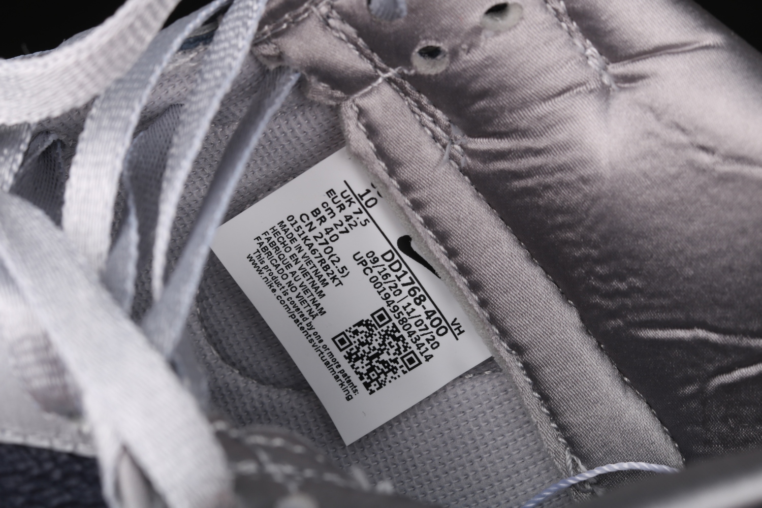 Nike Dunk Low College Navy Grey (W) DD1768-400
