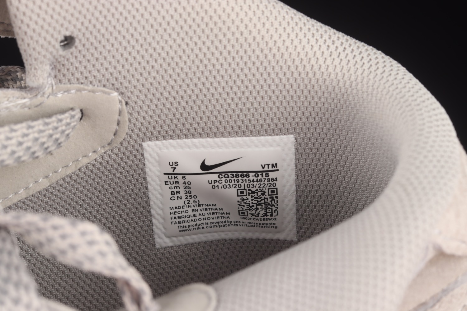 Nike Air Force 1 07 Mid Beige Grey CQ3866-015