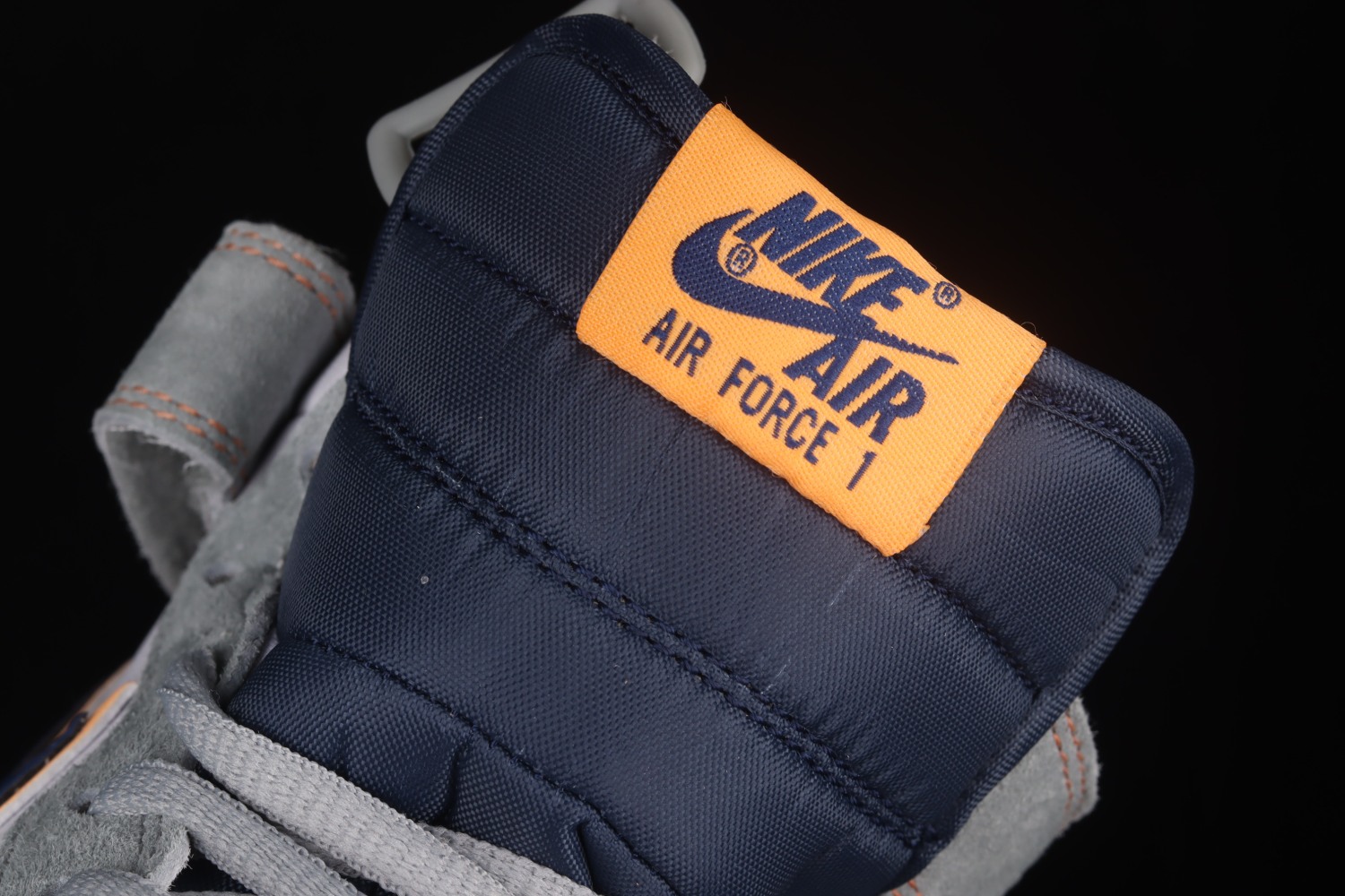 Nike Air Force 1 07 Mid Gray Orange Blue CQ5059-203