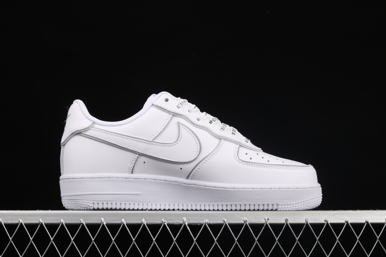 Stussy x Nike Air Force 1 Low White Silver Reflective BQ6246-019