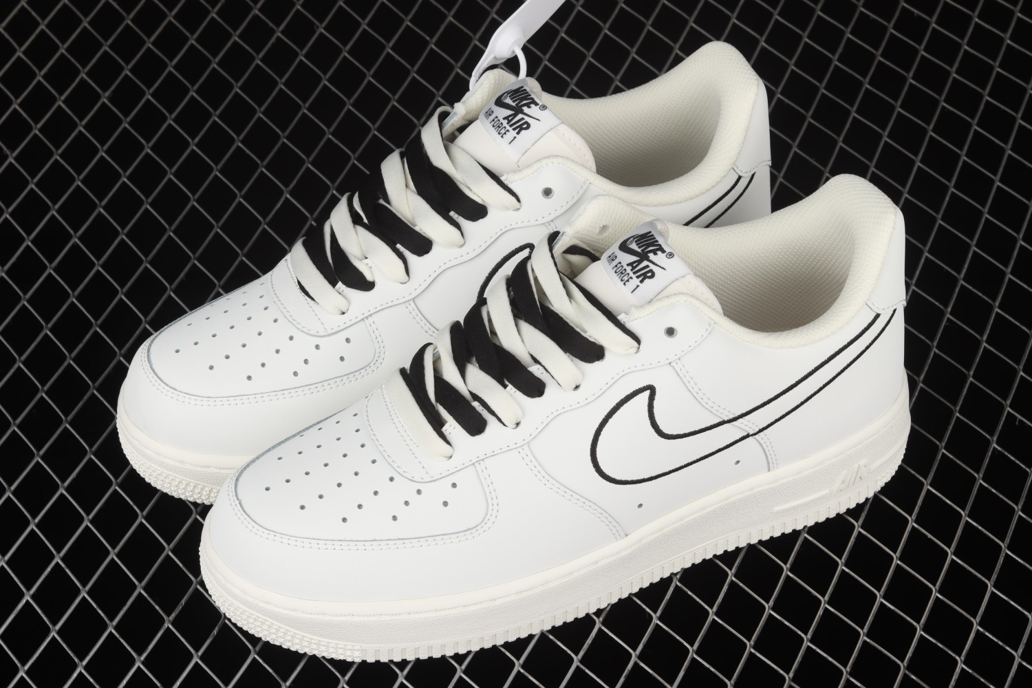 Nike Air Force 1‘07 Low White Black Running Shoes CL6326-158