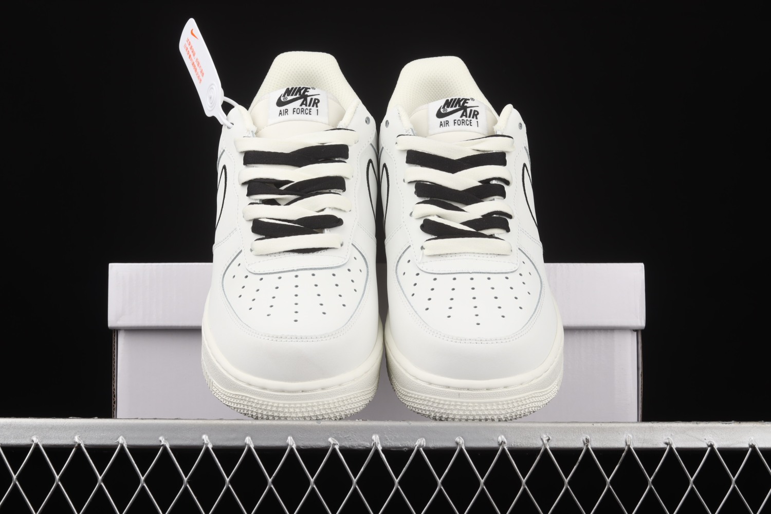 Nike Air Force 1‘07 Low White Black Running Shoes CL6326-158