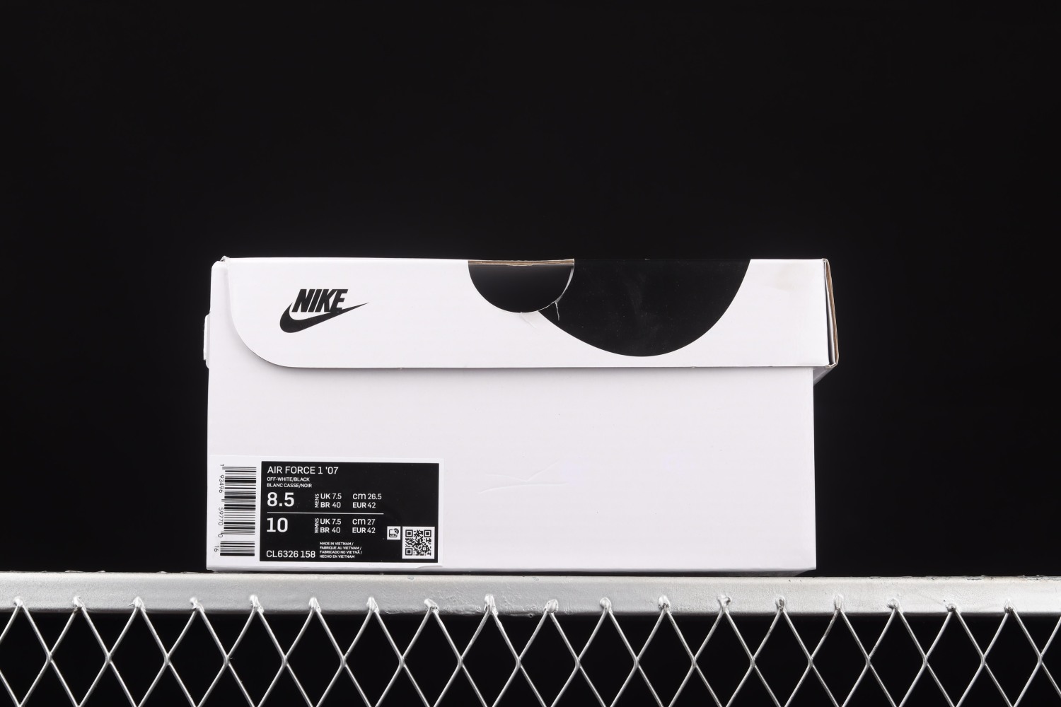 Nike Air Force 1‘07 Low White Black Running Shoes CL6326-158