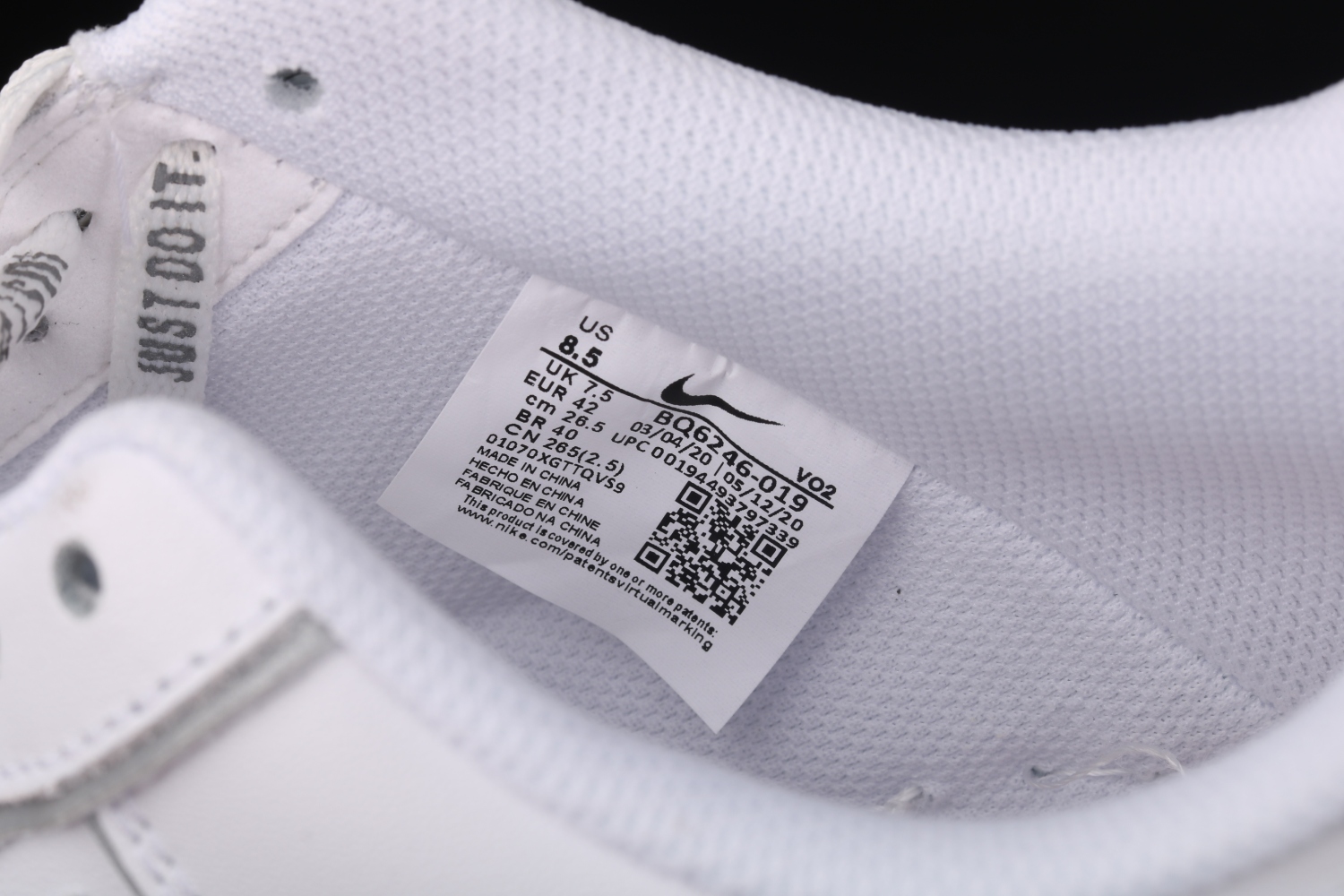 Stussy x Nike Air Force 1 Low White Silver Reflective BQ6246-019