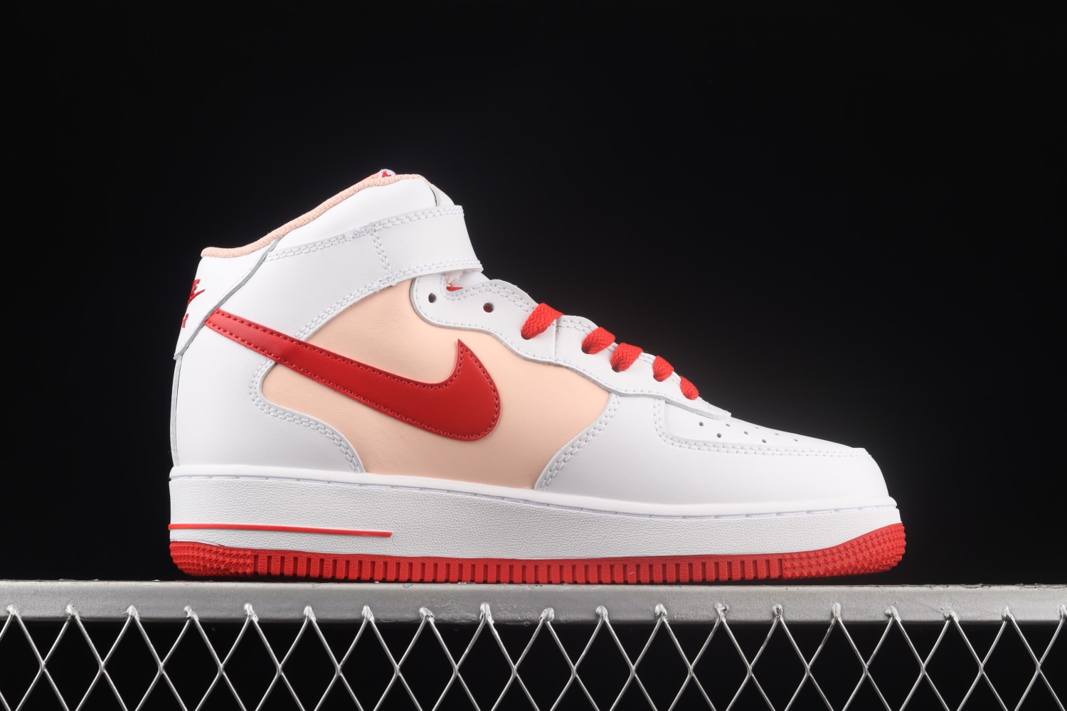 Nike Air Force 1 Mid Retro White Orange University Red CD0884-123