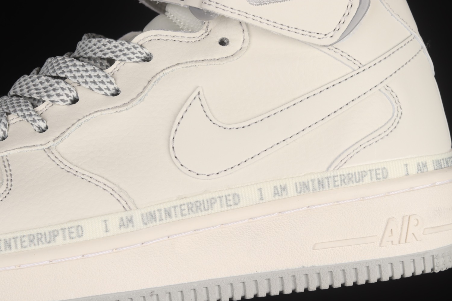Nike Air Force 1 ’07 Mid White Grey Pen For Sale NU3380-636