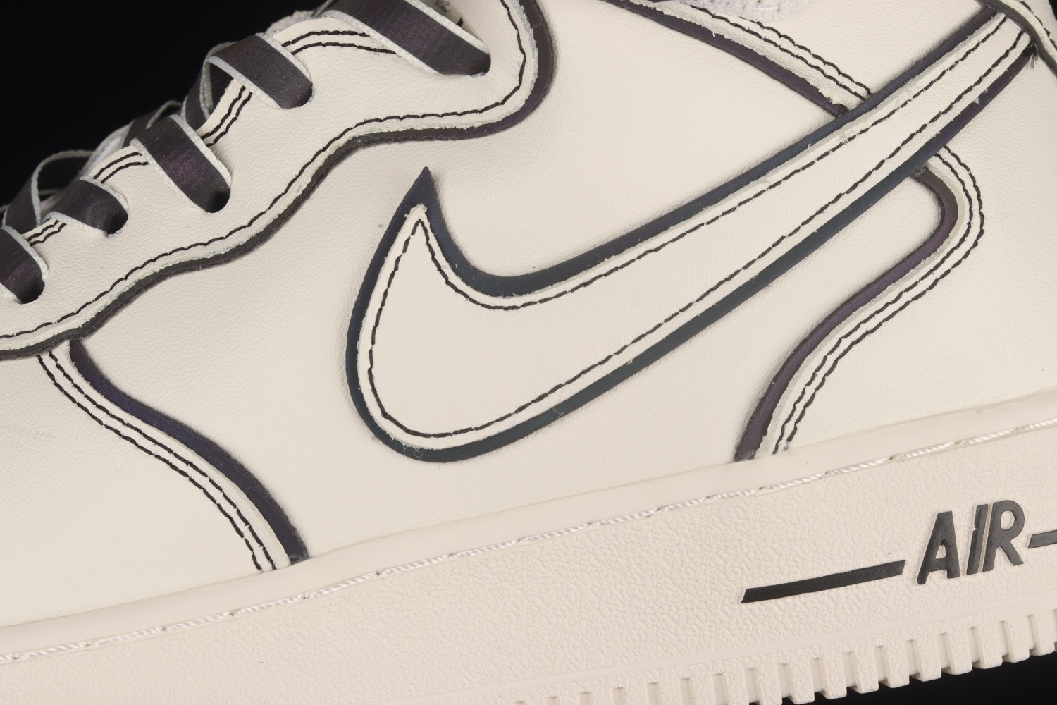 Nike Air Force 1 Mid AF1 Beige/Black AQ2898-008