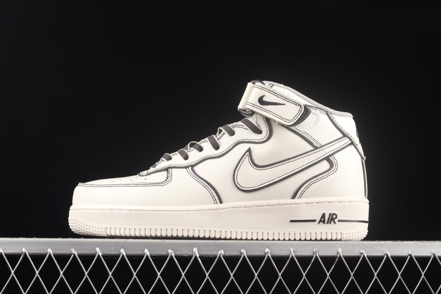 Nike Air Force 1 Mid AF1 Beige/Black AQ2898-008