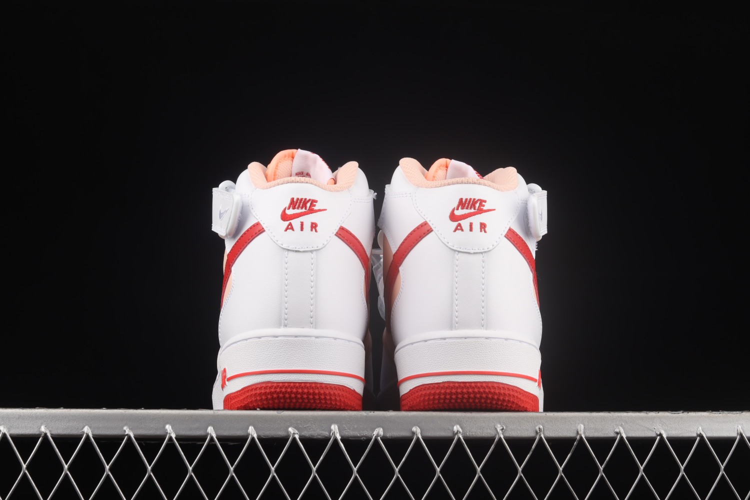 Nike Air Force 1 Mid Retro White Orange University Red CD0884-123