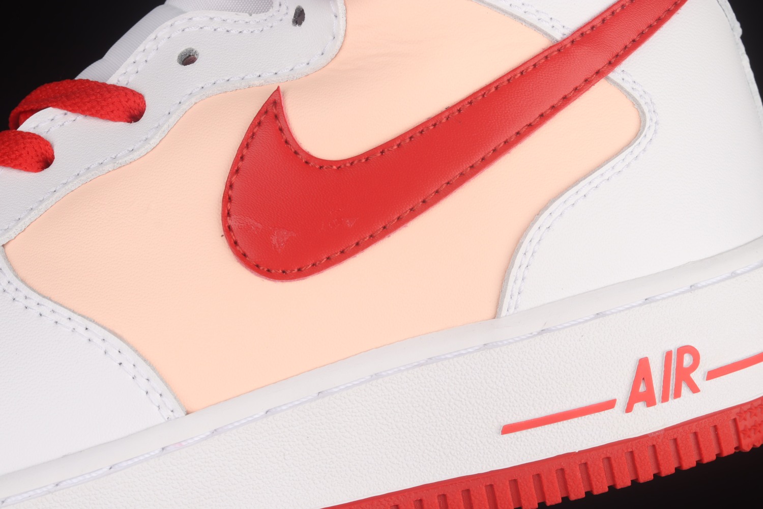 Nike Air Force 1 Mid Retro White Orange University Red CD0884-123