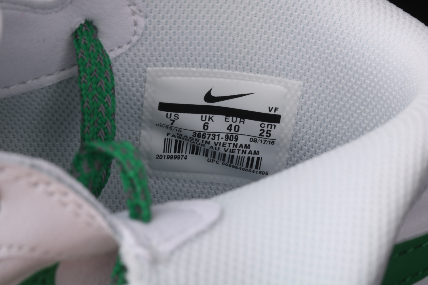 Nike Air Force 1 Mid 07 White Green 366731-909