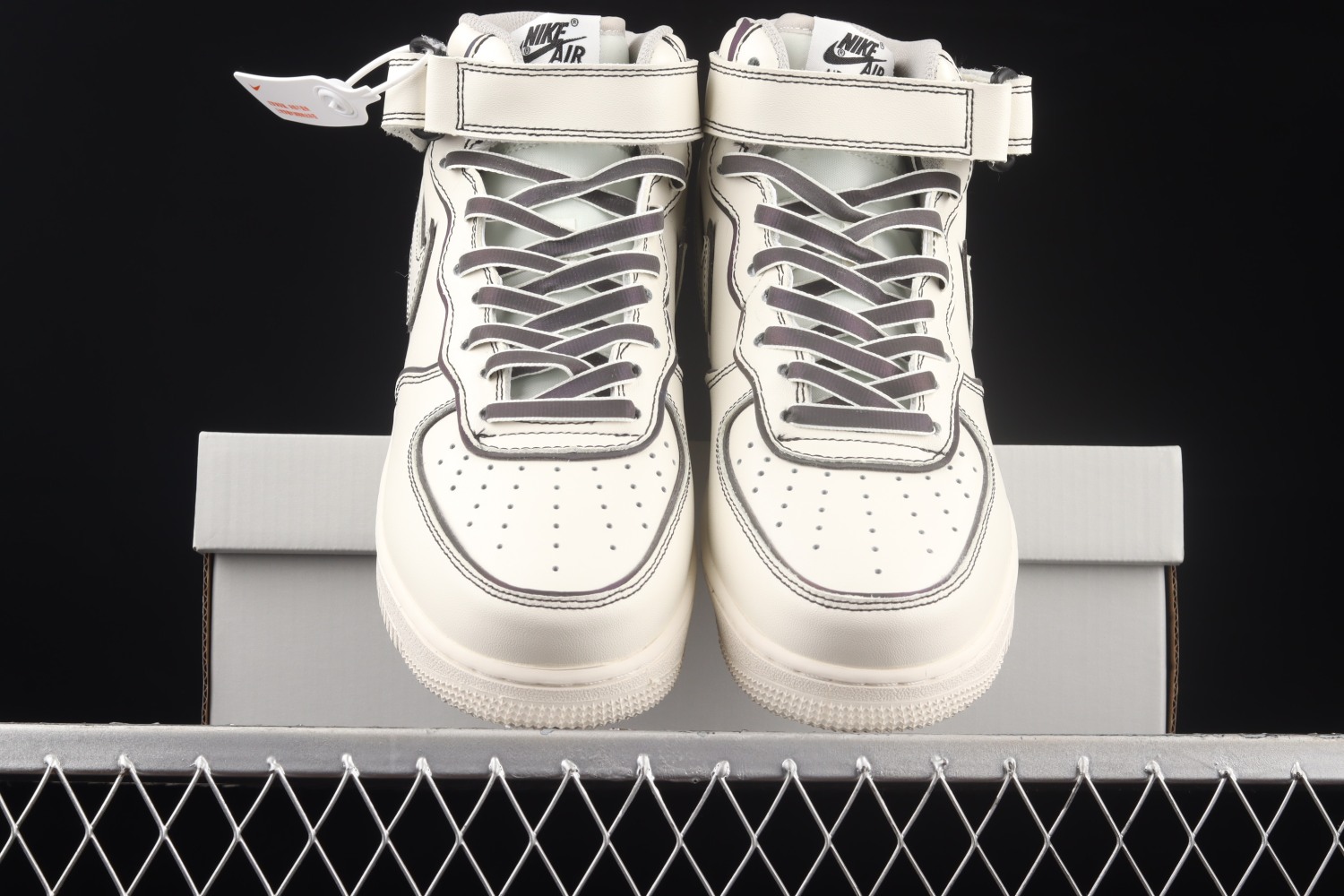 Nike Air Force 1 Mid AF1 Beige/Black AQ2898-008