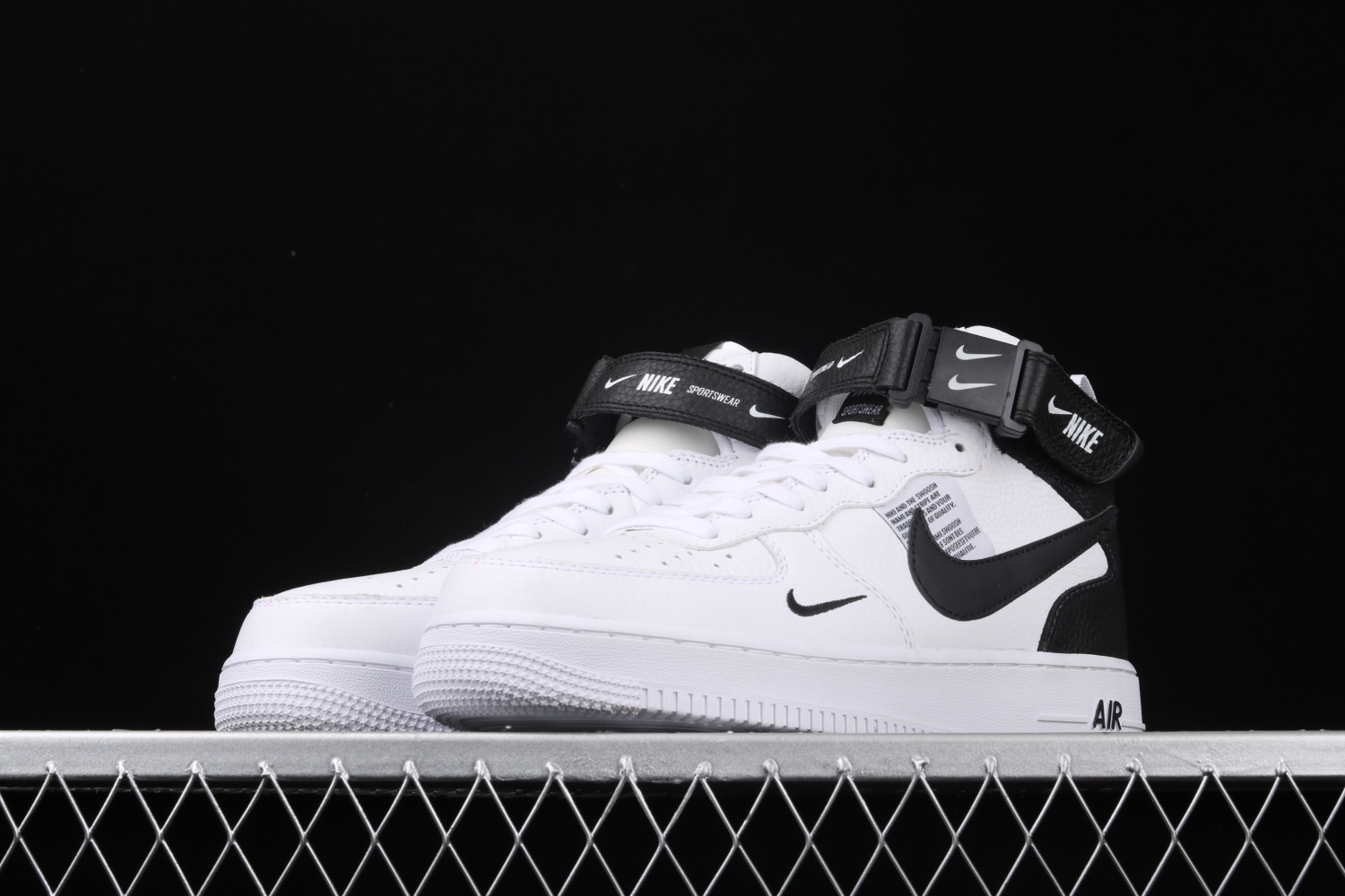 Nike Air Force 1 Mid Utility White Black 804609-103