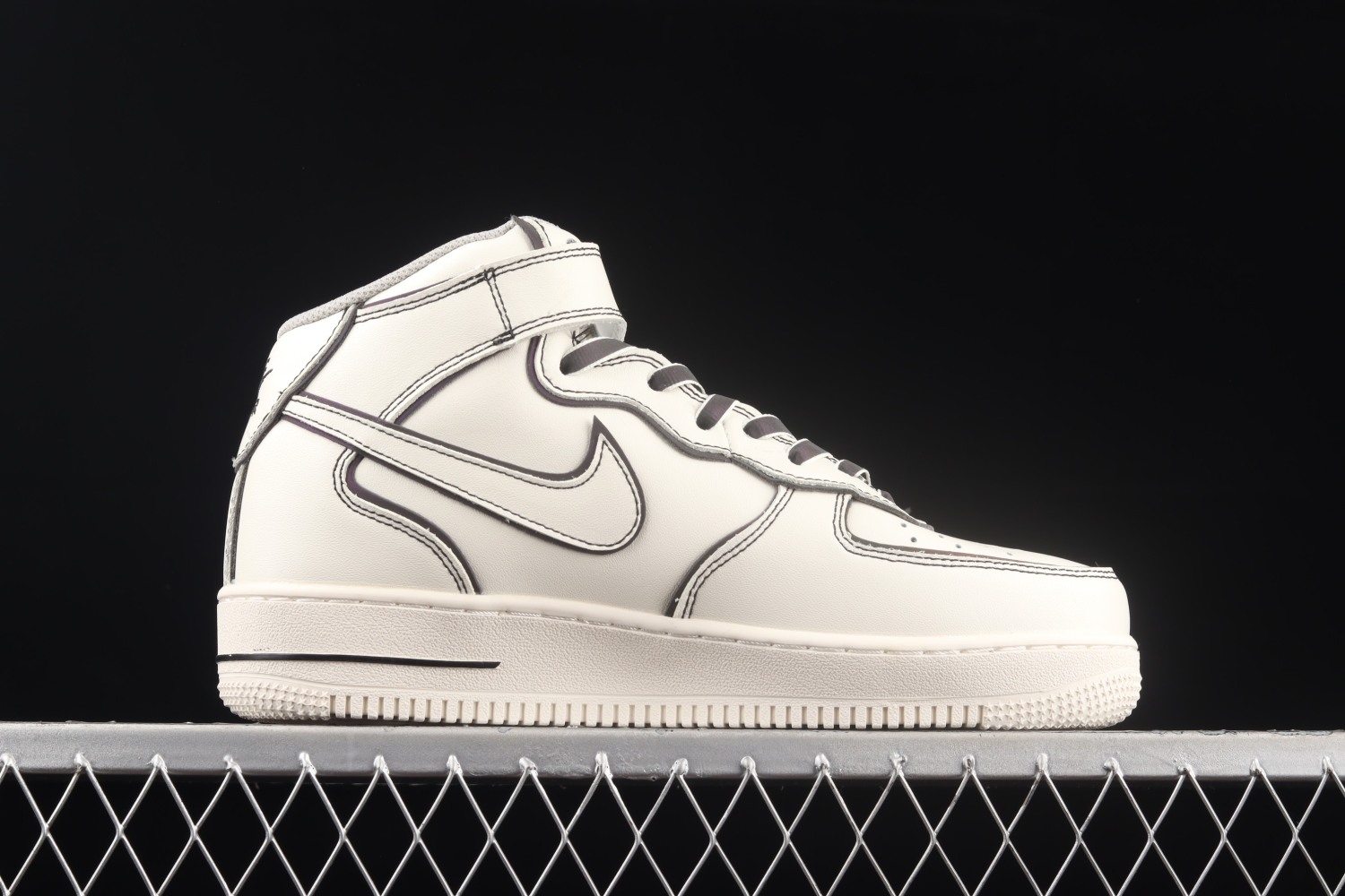 Nike Air Force 1 Mid AF1 Beige/Black AQ2898-008