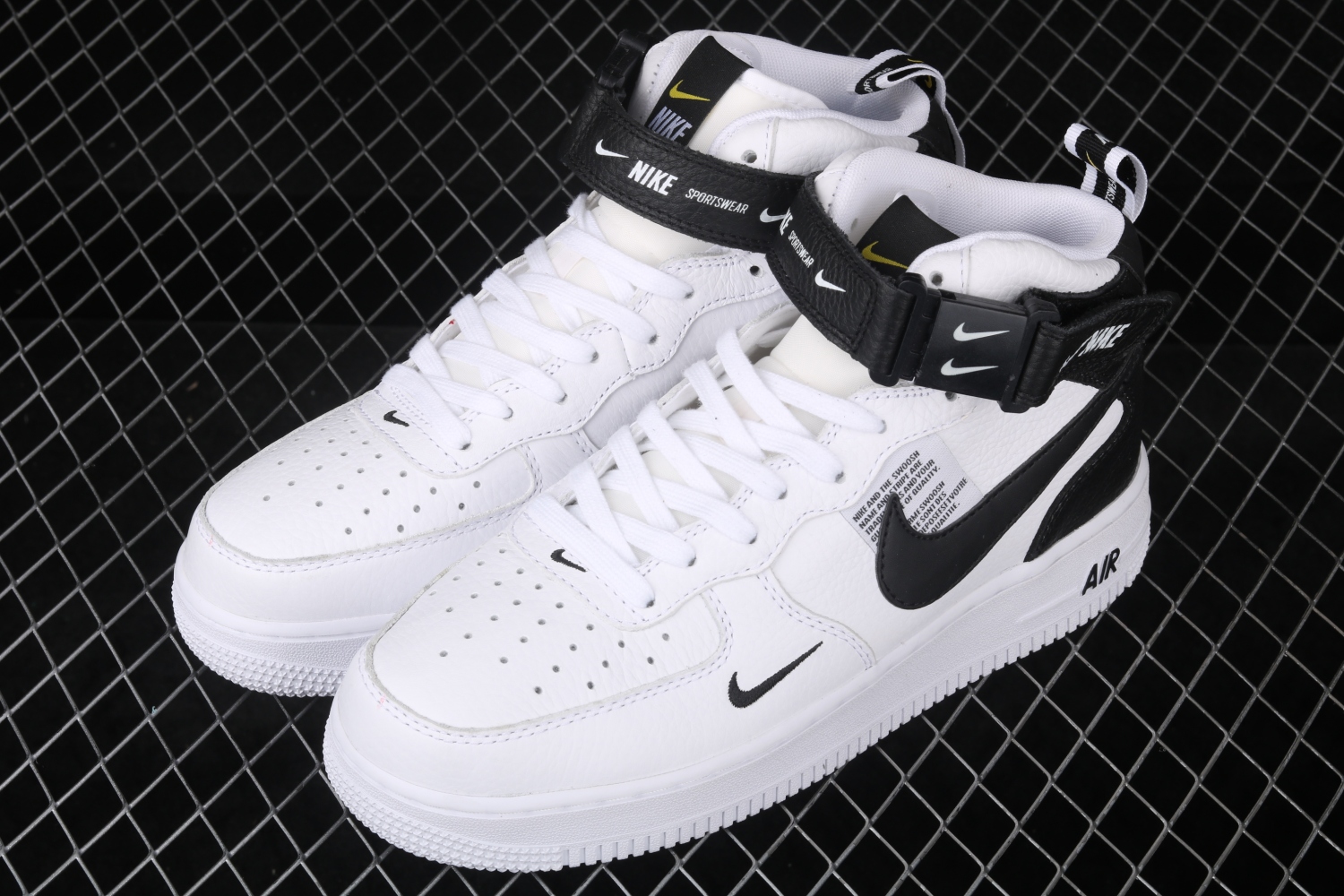 Nike Air Force 1 Mid Utility White Black 804609-103