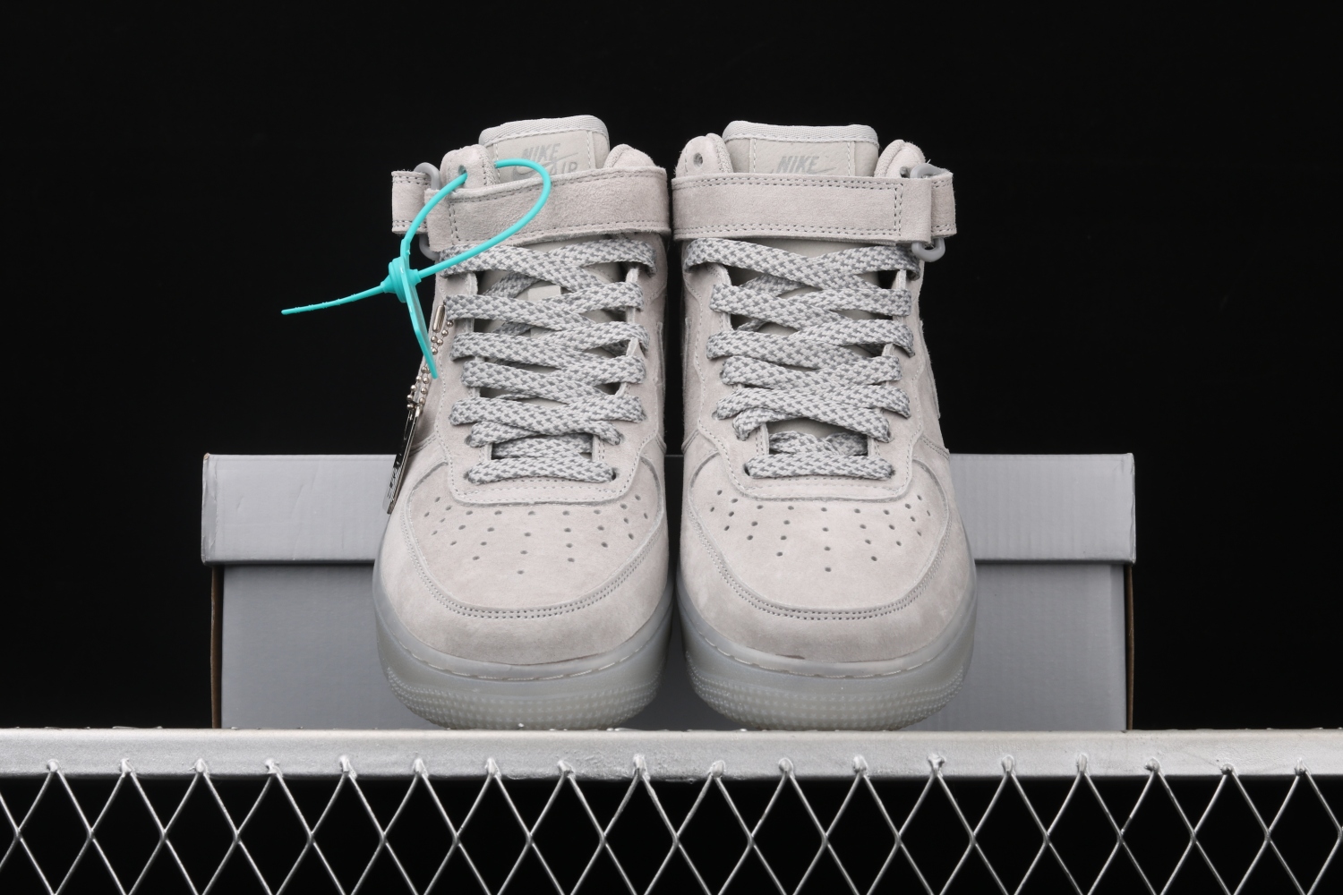 Nike Air Force 1 Mid x Reigning Champ Grey Shoes GB1119-198