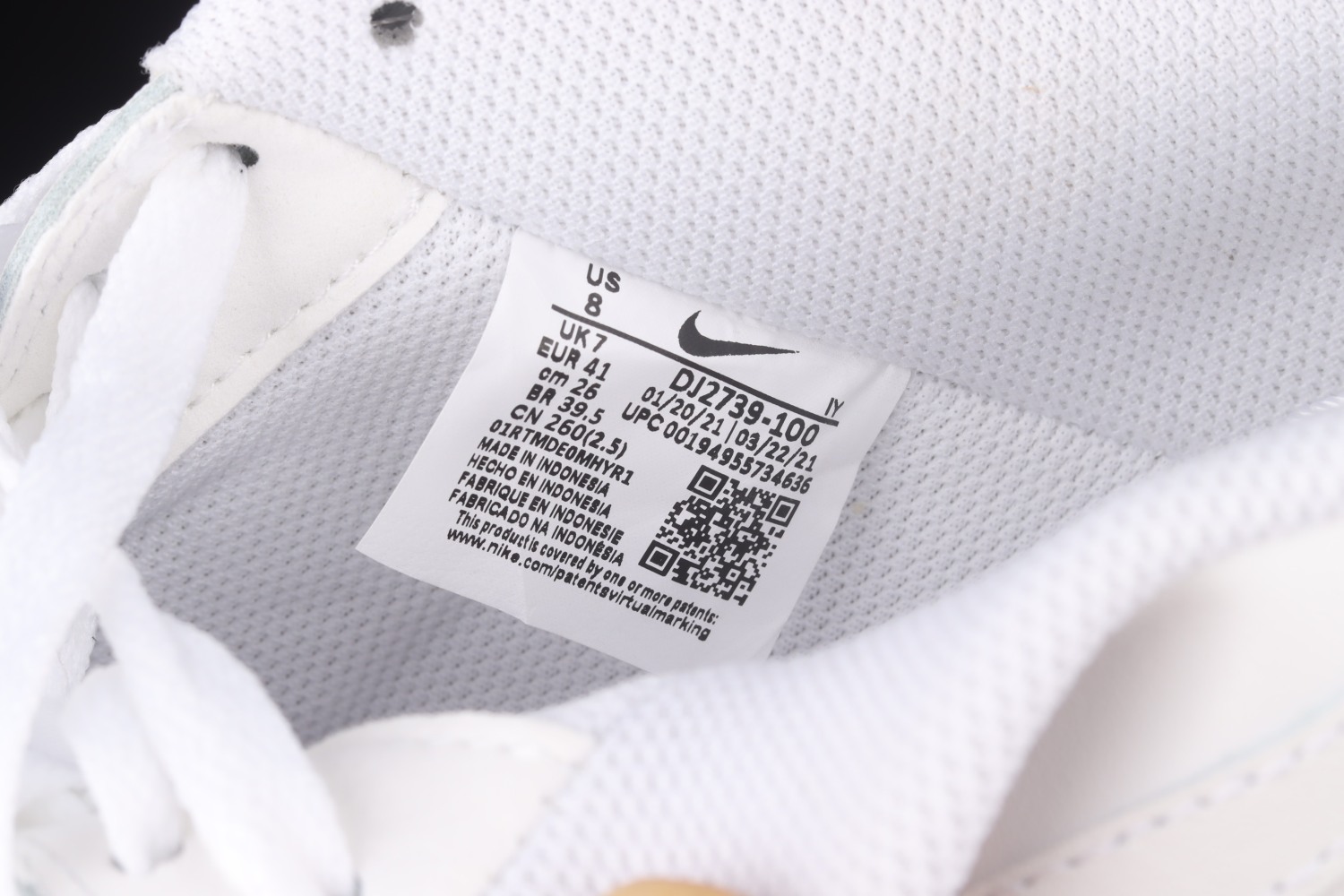 Nike Air Force 1 Low White Gum DJ2739-100