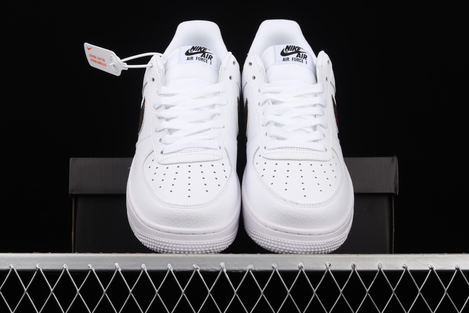 Nike Air Force 1 Low White Bright Crimson Laser Blue Black DJ6889-100