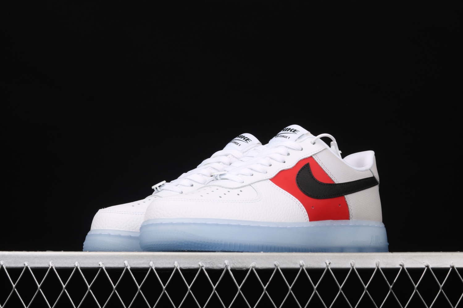 Nike Air Force 1 Low White Red Black (Icy Soles) CT2295-110