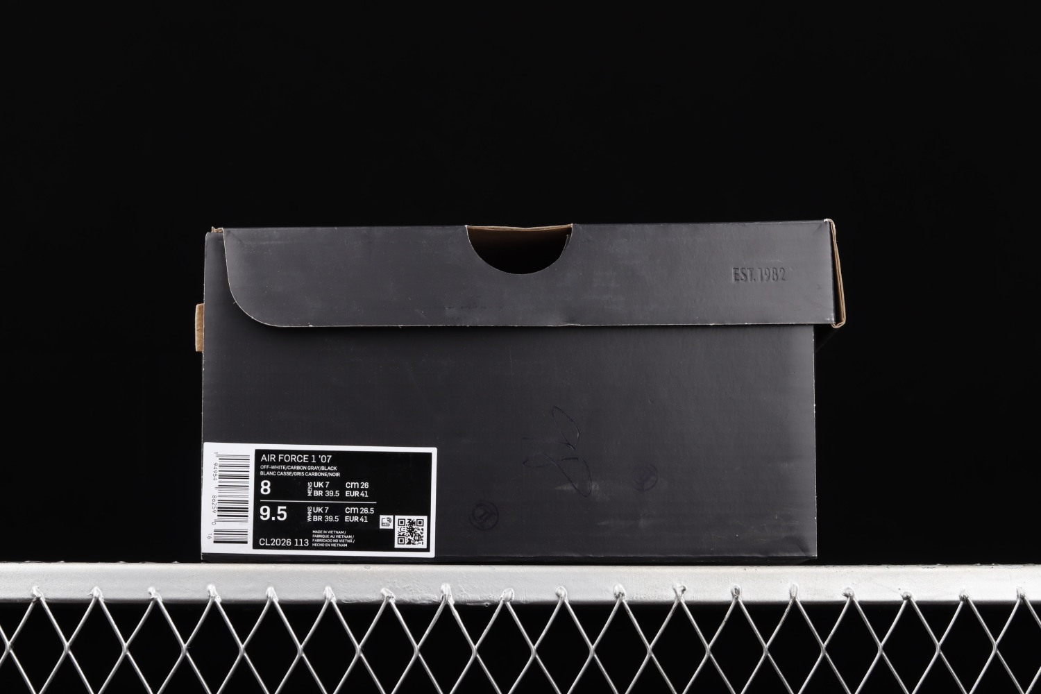 Nike Air Force 1 Low White Black Grey Shoes CL2026-113